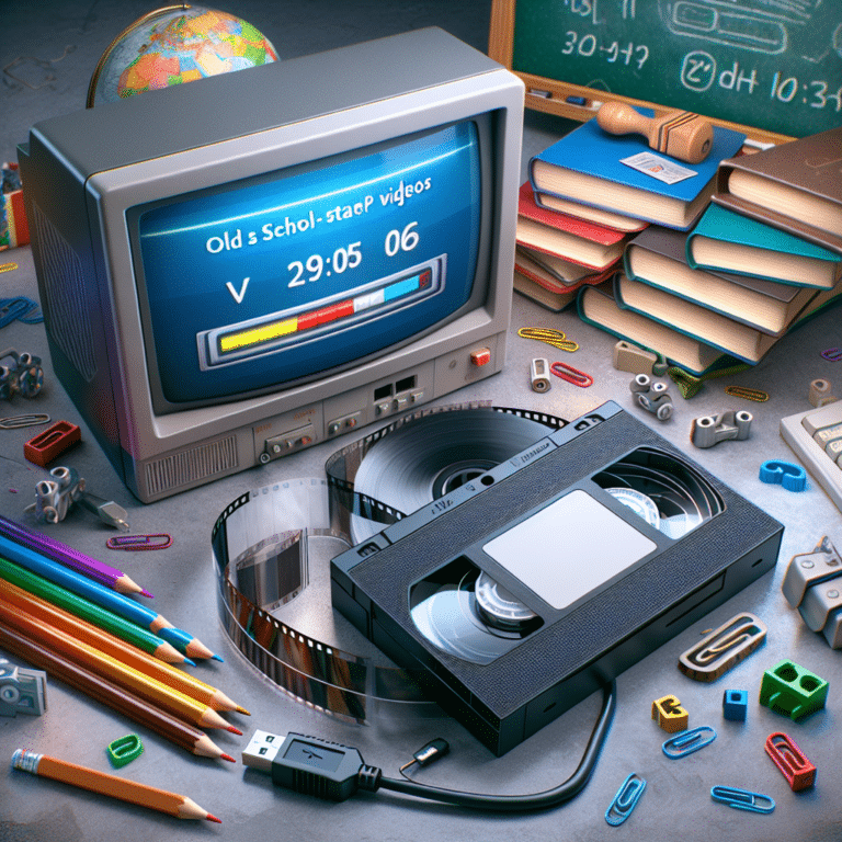 How to Retrieve Old School Project Videos from Tapes